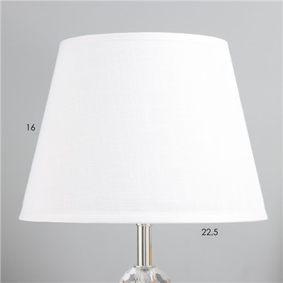 Настольная лампа "Булла-2" E27 40Вт хром 22,5х22,5х34,5 см