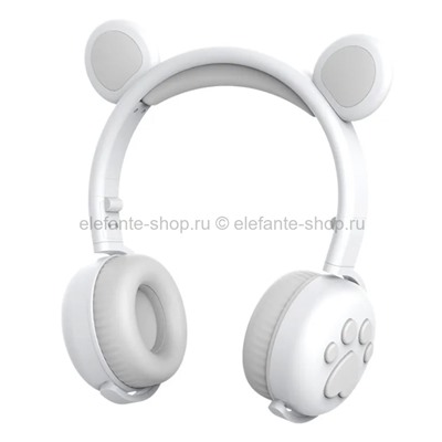 Наушники беспроводные с медвежьими ушками Hello Bear BK5 White (15)