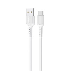 Кабель USB - Type-C Borofone BX16 Easy (повр. уп)  100см 3A  (white)