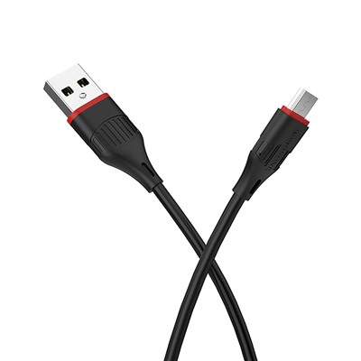 Кабель USB - micro USB Borofone BX17 Enjoy (повр. уп)  100см 2,4A  (black)