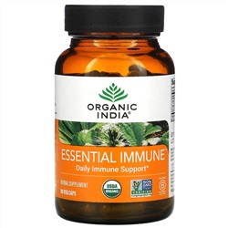 Organic India, Essential Immune, Daily Immune Support, 90 Veg Caps