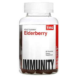 T-RQ, Adult Gummy, Elderberry, Immunity, Raspberry, 60 Gummies