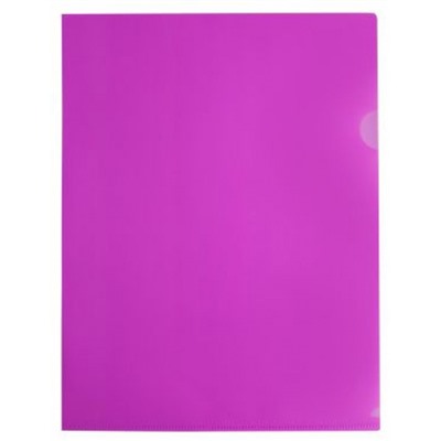 Папка-уголок (плотная) Double Neon DNECPINK 0.18мм розовый (1481125) Бюрократ