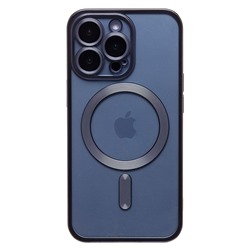 Чехол-накладка - SM027 SafeMag для "Apple iPhone 13 Pro" (blue titanium) (232369)