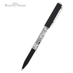 Ручка шариковая масляная 0.7мм "PrimeWrite.Газета-4" синяя 20-0293/12 Bruno Visconti