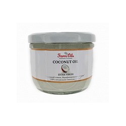 Масло кокосовое пищевое Фарм Ойлс (холодный отжим, нерафинированное) Extra Virgin Coconut Oil Farm Oils 250 мл.