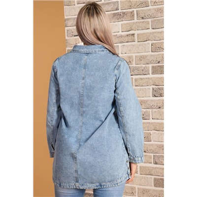 Куртка-рубашка джинсовая женская