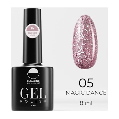 LunaLine Гель-лак Magic Dance т.05 пурпурно-розовый 8мл