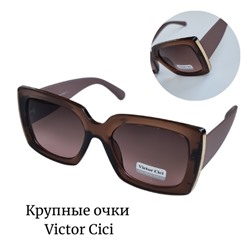 Очки солнцезащитные VICTOR CICI, коричневые с розовыми дужками, 6130, арт. 129.021