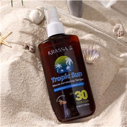 Масло-Активатор загара KRASSA "tropic sun", водостойкое, SPF 30, 150 мл