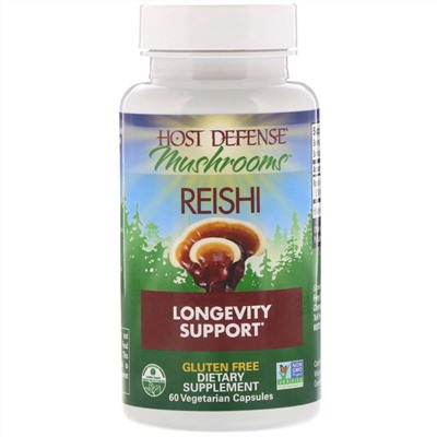 Fungi Perfecti, Mushrooms, Reishi,  Longevity Support, 60 Vegetarian Capsules