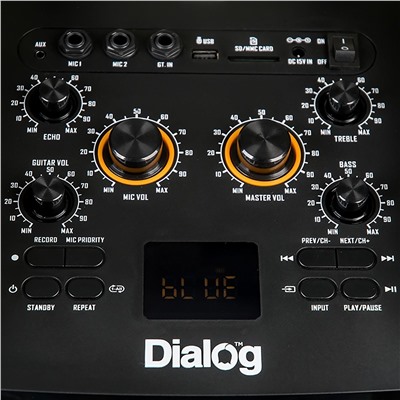 Портативная акустика напольная Dialog Oscar AO-210, микрофон BT (black)