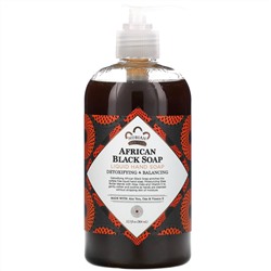 Nubian Heritage, African Black Soap, Liquid Hand Soap, 12.3 fl oz (364 ml)