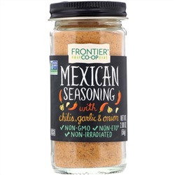 Frontier Natural Products, Mexican Seasoning, With Chilis, Garlic & Onion, 2.00 oz (56 g)