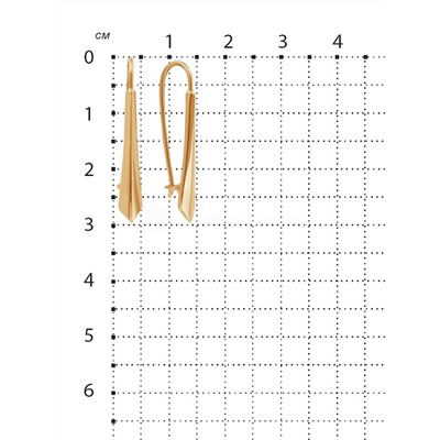 Серьги из золочёного серебра 925 пробы С-3952-З
