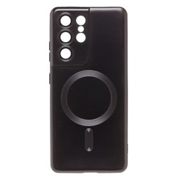 Чехол-накладка - SM020 Matte SafeMag для "Samsung SM-G998 Galaxy S21 Ultra" (black)