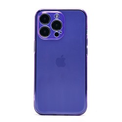 Чехол-накладка - SC344 для "Apple iPhone 13 Pro" (transparent/violet) (232039)