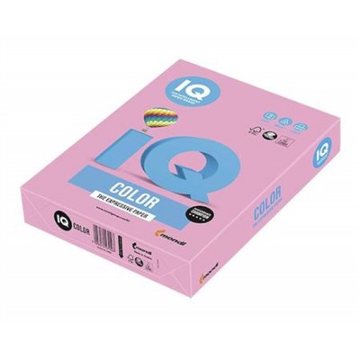 Бумага  А4 500л 80гр.  IQ/Color (пастель розовый) PI25