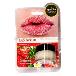 Сахарный скраб для губ Phutawan Lip Scrub клубника, 12 гр