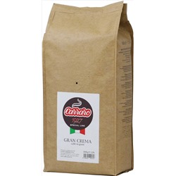 Carraro. Gran Crema (зерновой) 1 кг. мягкая упаковка