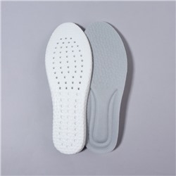 Стельки для обуви, амортизирующие, 35 - 40 р-р, 26 см, пара, цвет серый