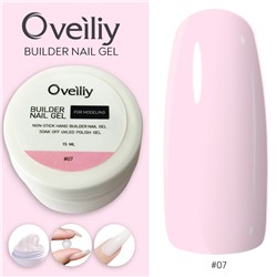 Oveiliy, Моделирующий гель-пластилин Builder Nail Gel #07, 15 мл