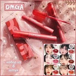 Набор губных помад с блеском OMGA Mousse Velvet Matte Lip Glaze 6 штук (106)