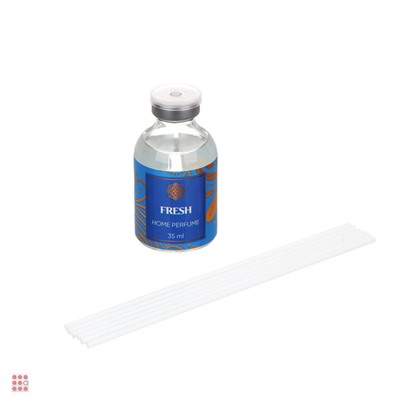 LADECOR Аромадиффузор с палочками, 35 мл, 6 ароматов