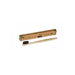 Зубная щетка Bamboobrush из бамбука, щетина с угольным напылением (средняя жесткость)