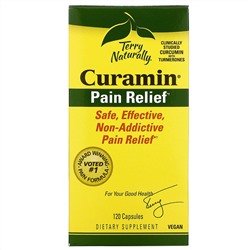Terry Naturally, Curamin, обезболивающее, 120 капсул