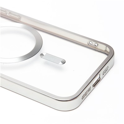 Чехол-накладка - SM027 SafeMag для "Apple iPhone 13 Pro Max" (silver) (232367)