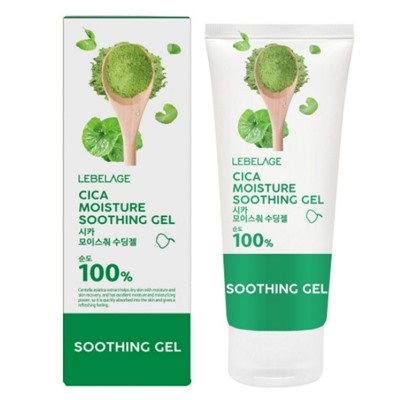 Lebelage Успокаивающий гель с экстрактом центеллы / Cica Moisture Soothing Gel 100%, 100 мл