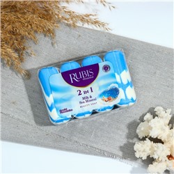 Мыло туалетное Rubis "Milk & Sea mineral", 4х90 360 г