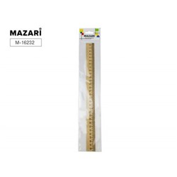 Линейка деревянная  30 см M-16232 Mazari