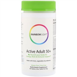 Rainbow Light, Active Adult 50+, мультивитамины для взрослых старше 50 лет, 90 таблеток