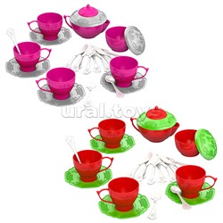 Набор посуды "Чайный сервиз "Волшебная Хозяюшка" (24 предмета в сетке)