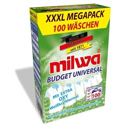 Порошок для стирки Milwa Budget OXY для Белого и Светлого белья 7,5 кг, (100 стирок) 50553