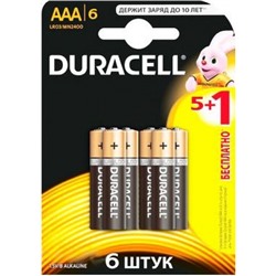 Элемент питания LR03 DURACELL 6BL