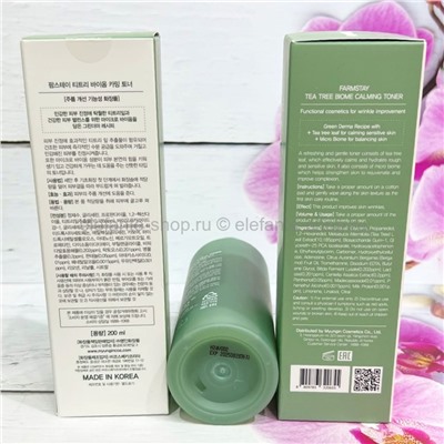 Тонер с экстрактом чайного дерева FarmStay Tea Tree Biome Calming Toner 200ml (78)