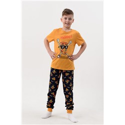 Пижама Пицца детская короткий рукав с брюками НАТАЛИ #989017