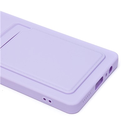 Чехол-накладка - SC337 с картхолдером для "Tecno Camon 30 5G" (light violet) (231100)