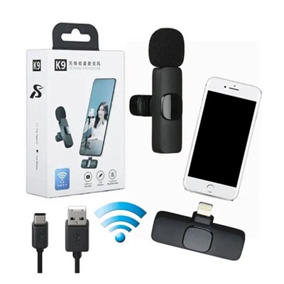 Беспроводной петличный микрофон Wireless Microphone K9 (Type-C) 1 микрофон