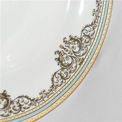 Набор тарелок фарфоровых Royal, 3 предмета: d=18/23/25,7 см, цвет белый