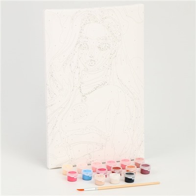 Картина по номерам для детей «Блондинка в розовом», 20 х 30 см