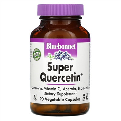 Bluebonnet Nutrition, Super Quercetin, 90 растительных капсул