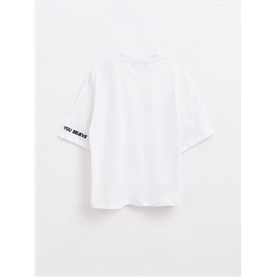 Джемпер женский CONTE Oversize-футболка из хлопка «Believe» LD 1658