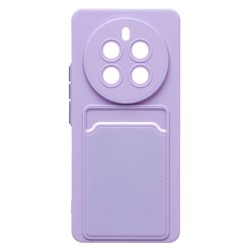 Чехол-накладка - SC337 с картхолдером для "Realme 12 Pro +" (light violet) (228819)