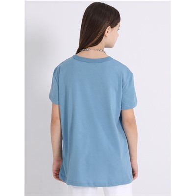 футболка 1ДДФК4512001; серо-голубой250 / Сова на кружке