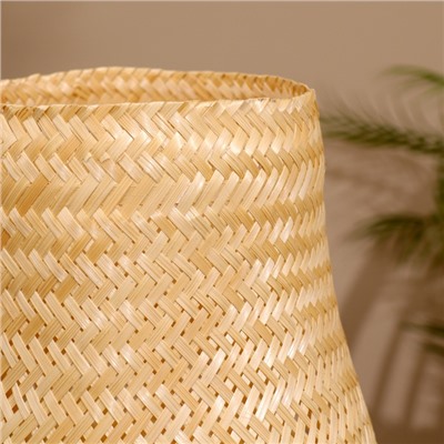Корзинка плетёная, из бамбука 23х23х23 см