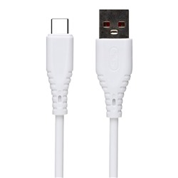 Кабель USB - Type-C SKYDOLPHIN S20T (повр.уп)  100см 2,4A  (white)